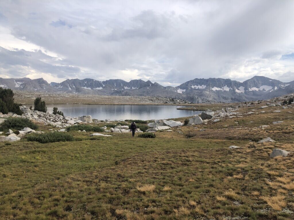 Humphreys Basin. Glacier Divide in the background. A rare break in the storm.